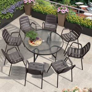 Outdoor Rattan Jardim Mesa E Cadeiras Poliéster 3 Peças Wicker Patio Set