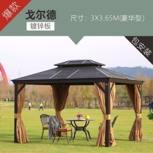 Tenda dobrável de alumínio à prova d'água 500 kg Carga Gazebo de jardim personalizado