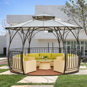 Gazebo de ferro fundido revestido de PVC Gazebo de acampamento personalizado