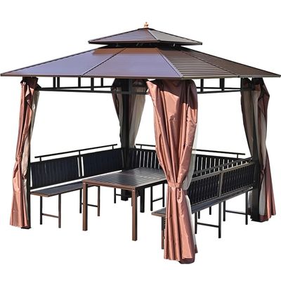 Gazebos de metal duráveis para uma vida elegante