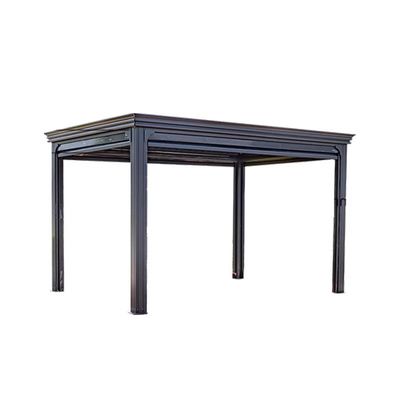 Gazebo exterior Gazebo de pátio de alumínio pesado para quintal Gazebo de quintal de metal resistente