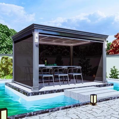 Outdoor Gazebo  Heavy-Duty Aluminum Patio Gazebo for BackyardSturdy Metal Yardistry Gazebo