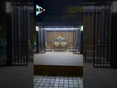 Galpões de alumínio de alta qualidade motorizados e resistentes ao vento Estruturas de quintal de alumínio de alta qualidade