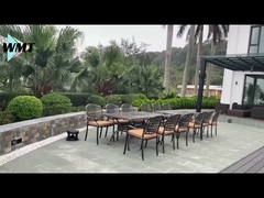 Conjunto de mesa de churrasco de alumínio fundido profissional