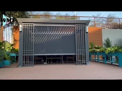 Gazebo ao ar livre Premium. Patio de alumínio durável e abrigo no quintal.